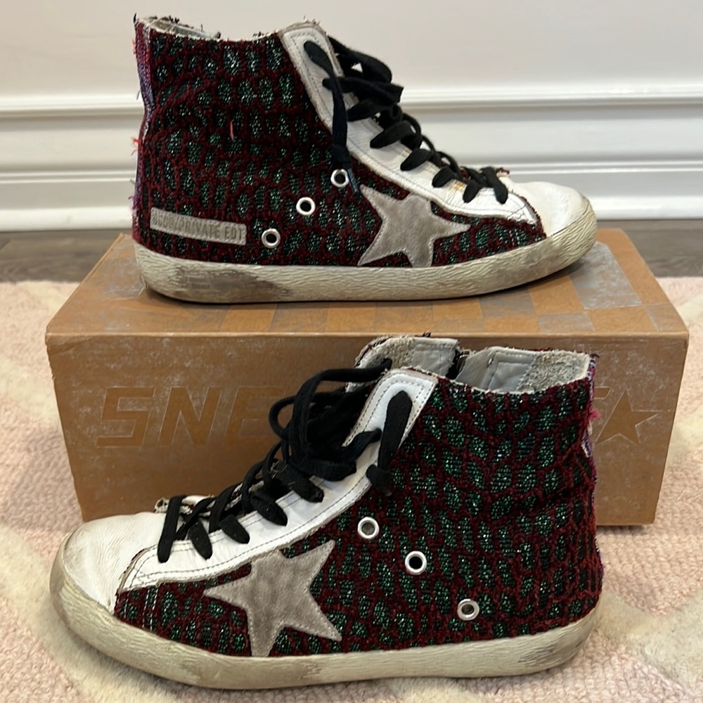 GOLDEN GOOSE FRANCY MID TOO SNEAKERS SIZE 6